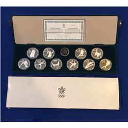 Canada 1988 Calgary Olympic Coin Set. Includes 10 x $20 1 oz Silver Coins