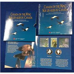 Canada 1995 50 Cents Birds of Canada Four Silver Coin Set