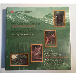 Canada 1996 50 Cents Little Wild Ones Silver Coin Set