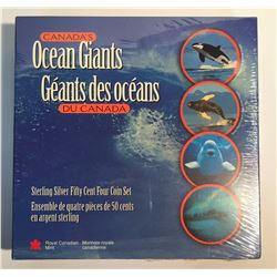 Canada 1998 50 Cents Canada's Ocean Giants - Whales Coin Set