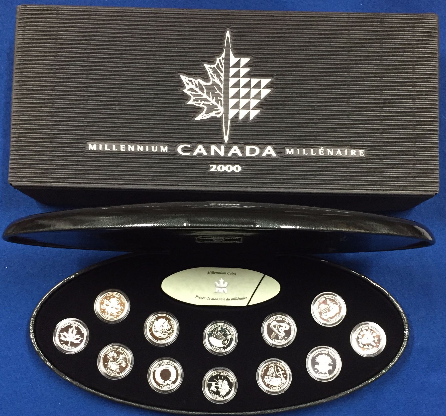 Canada 2000 Silver Quarter 25 Cent Millennium Coin Set Canada 2000 Silver Quarter 25 Cent Millennium Coin Set