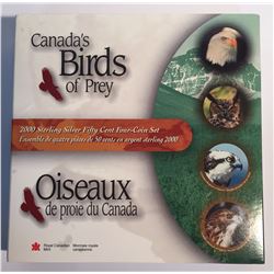 Canada 2000 50 Cents Birds of Prey Silver Coin Set
