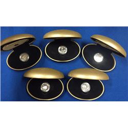 5x Canada 1999 Silver 25 Cent Coins in Clamshell