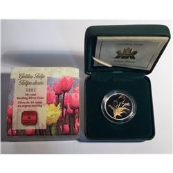 Canada 2002 50 Cents Golden Tulip Silver Coin