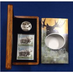 Canada 2004 $5 Limited-Edition Stamp & Coin Set. The Majestic Moose