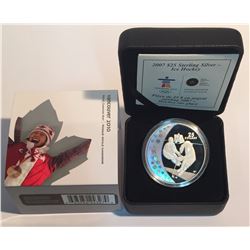 Canada 2007 $25 Olympic Ice Hockey Silver Hologram Coin