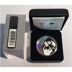 Canada 2007 $25 Olympic Athlete's Pride Silver Hologram Coin