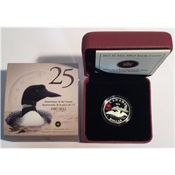 Canada 2012 $1 Lucky Loonie with Olympic Logo Silver Coin