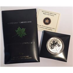 Canada 2012 $10 Maple Leaf Silver Coin