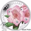Image 2 : Canada 2012 $20 Rhododendron Crystal Dew Drop Pure Silver Coin