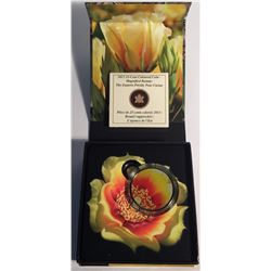 Canada 2013 25 Cents The Eastern Prickly Pear Cactus Coloured Coin