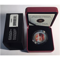 Canada 2013 25 Cent Portrait of Her Majesty Queen Elizabeth II Coin