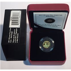 Canada 2013 50 Cent Bald Eagle Gold Coin