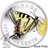 Image 2 : Canada 2013 50 Cent Canadian Butterfly Tiger Swallowtail Coin