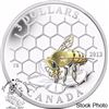Image 2 : Canada 2013 $3 Animal Architects Bee & Hive Pure Silver Coin