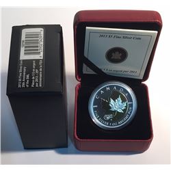 Canada 2013 $5 25th Anniversary of the $5 Silver Maple Leaf Coin