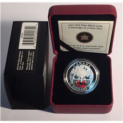 Canada 2013 $10 A Partridge in a Pear Tree 1/2 oz Silver Coin