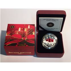 Canada 2013 $10 Holiday Candles 1/2 oz Silver Coin