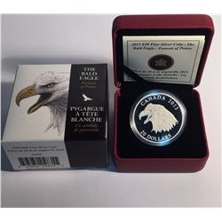 Canada 2013 $20 Bald Eagle Portrait Silver Coin