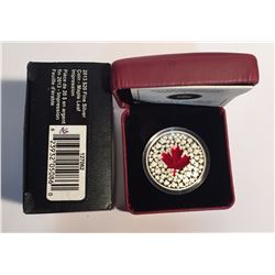 Canada 2013 $20 Maple Leaf Impression Pure Silver Red Coloured Coin