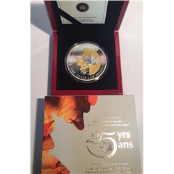Canada 2013 $50 25th Anniversary of the Silver Maple Leaf 5 oz Coin