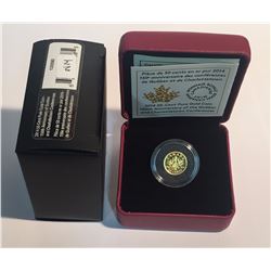 Canada 2014 50 Cent 150th Anniversary of the Quebec and Charlottetown Conferences Gold Coin