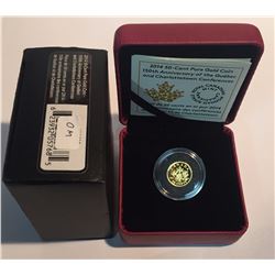 Canada 2014 50 Cent 150th Anniversary of the Quebec and Charlottetown Conferences Gold Coin
