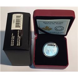 Canada 2014 $3 Wait For Me Daddy Silver Coin