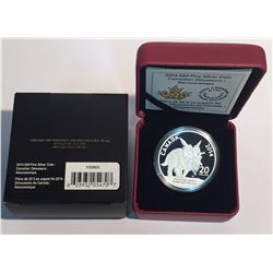 Canada 2014 $20 Canadian Dinosaurs: Xenoceratops Foremostensis Silver Coin