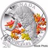 Image 2 : Canada 2014 $20 Cougar Perched on a Maple Tree Coloured Silver Coin