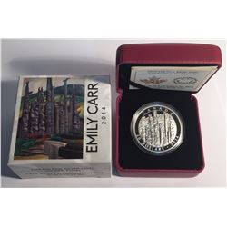 Canada 2014 $20 Emily Carr Totem Forest Silver Coin