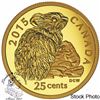 Image 2 : Canada 2015 25 Cent Rock Rabbit Gold Coin