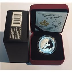 Canada 2015 $10 Adventure Canada: Ice Climbing Silver Coin