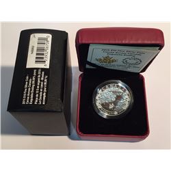 Canada 2015 $10 Canoe Across Canada Exquisite Ending Silver Coin