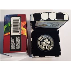 Canada 2015 $10 FIFA Women's World Cup - The Kicker Silver Coin