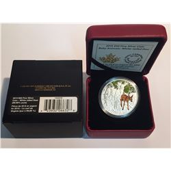 Canada 2015 $20 Baby Animals: White-tailed Deer Silver Coin
