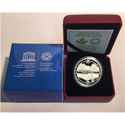Canada 2015 $20 UNESCO at Home and Abroad: Mount Fuji and The Canadian Rockies Silver Coin