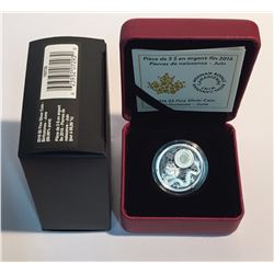 Canada 2016 $5 Birthstones June Silver Coin
