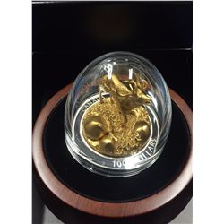 Canada 2017 $100 Sculpture of Majestic Canadian Elk 10 oz Silver Coin