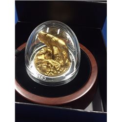 Canada 2017 $100 Sculpture of Majestic Canadian Animals Wolf Silver Coin
