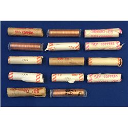Canada Early 1 Cent Rolls.