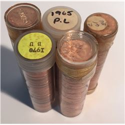 Canada 1961, 1965 (2), 1967, 1970 1c Rolls.