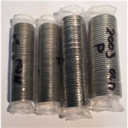 Canada 2003 Rolls 5c New Effigy P, 10c Old Effigy P & New Effigy P, 25c Old Effigy P