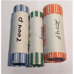 Canada 2004 Rolls, 5c P, 10c P, 25c P