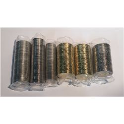 Canada 2016 Rolls 5c, 10c, 25c, $1.00 Lucky Loonie & Womens Right to Vote, $2.00 Battle of Atlantic