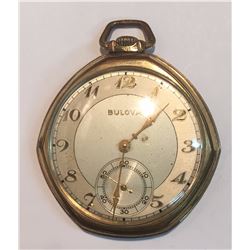 Vintage Bolova Pocket Watch 17 Jewels