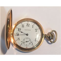 Antique Waltham Pocket Watch Hunter Case 16 Jewels Circa 1908