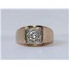 Image 1 : 10KT Yellow Gold 0.84ctw Diamond Mens Ring