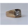Image 3 : 10KT Yellow Gold 0.84ctw Diamond Mens Ring