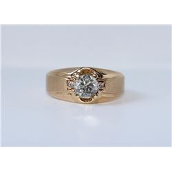 14KT Yellow Gold 1.27ctw Diamond Man's Ring